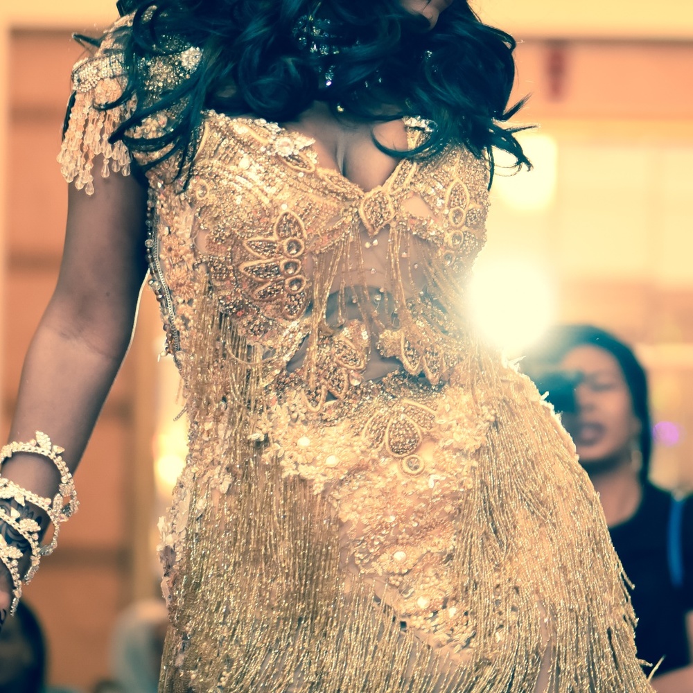 Gold Embellished Dress